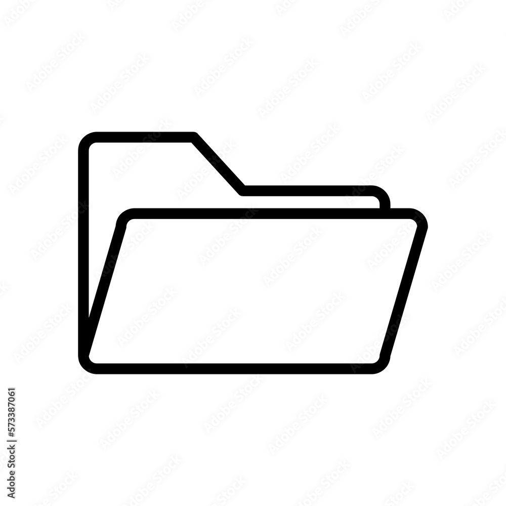 Folder Icon Vector trendy style illustration on white background..eps Folder Icon Vector trendy style illustration on white background..eps