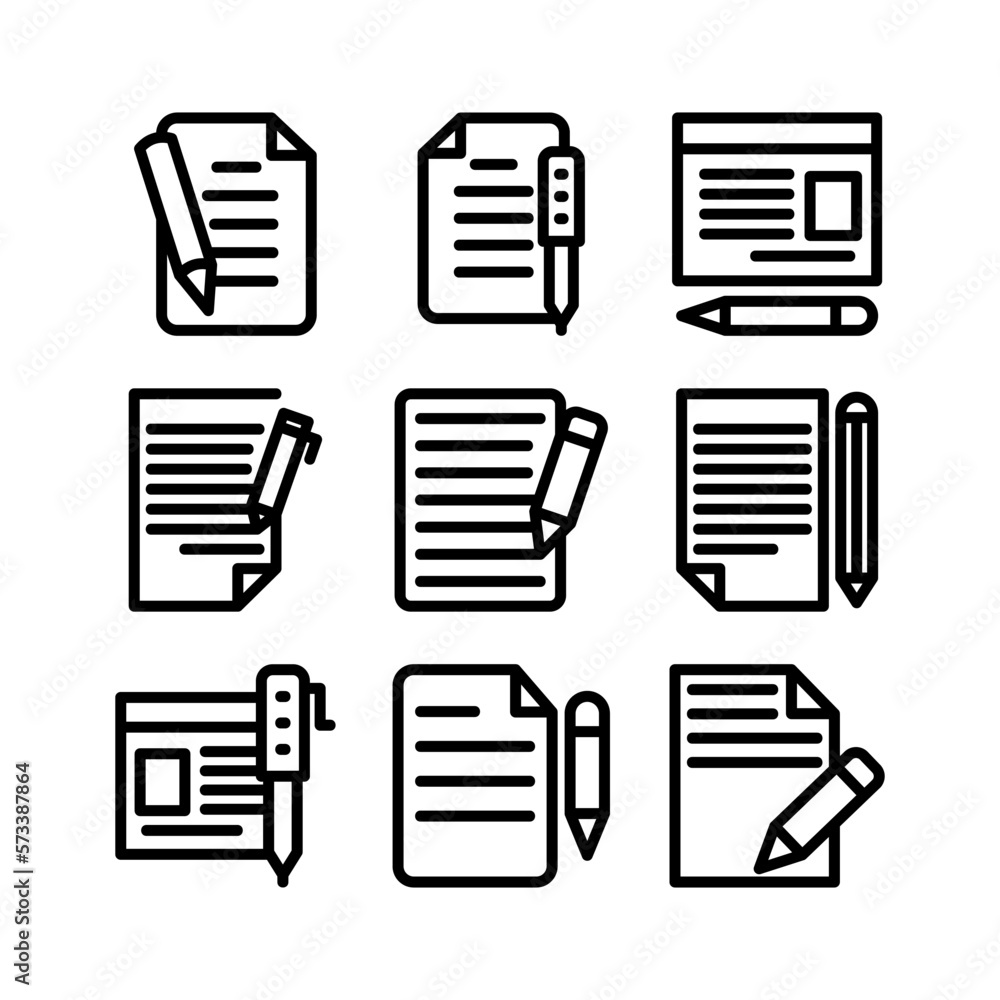 article writing icon or logo isolated sign symbol vector illustration - high quality black style vector icons
article writing icon or logo isolated sign symbol vector illustration - high quality black style vector icons