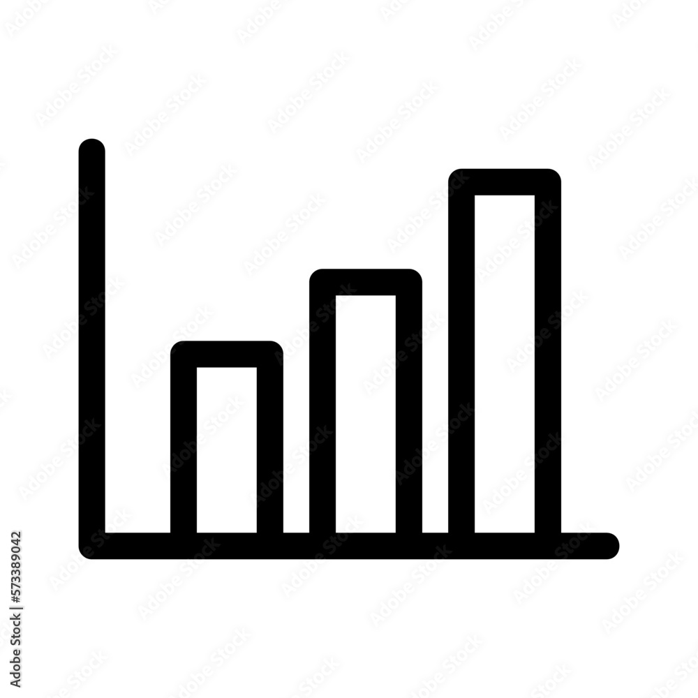 growth chart icon or logo isolated sign symbol vector illustration - high quality black style vector icons
