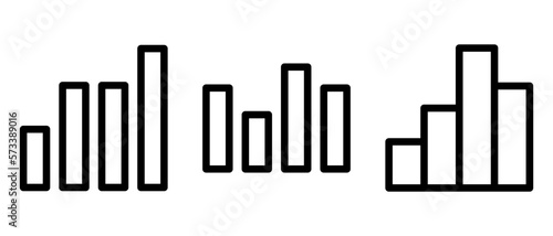 growth chart icon or logo isolated sign symbol vector illustration - high quality black style vector icons
