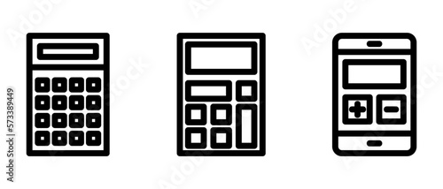 mobile calculator icon or logo isolated sign symbol vector illustration - high quality black style vector icons 