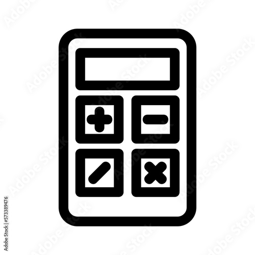 mobile calculator icon or logo isolated sign symbol vector illustration - high quality black style vector icons 