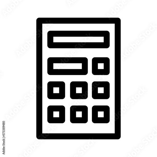 mobile calculator icon or logo isolated sign symbol vector illustration - high quality black style vector icons 