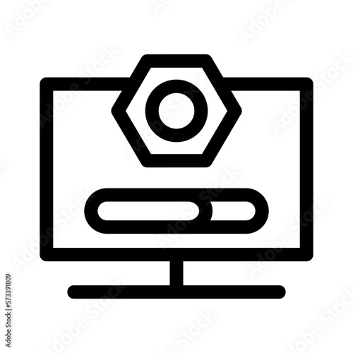 Wallpaper Mural system setting icon or logo isolated sign symbol vector illustration - high quality black style vector icons
 Torontodigital.ca