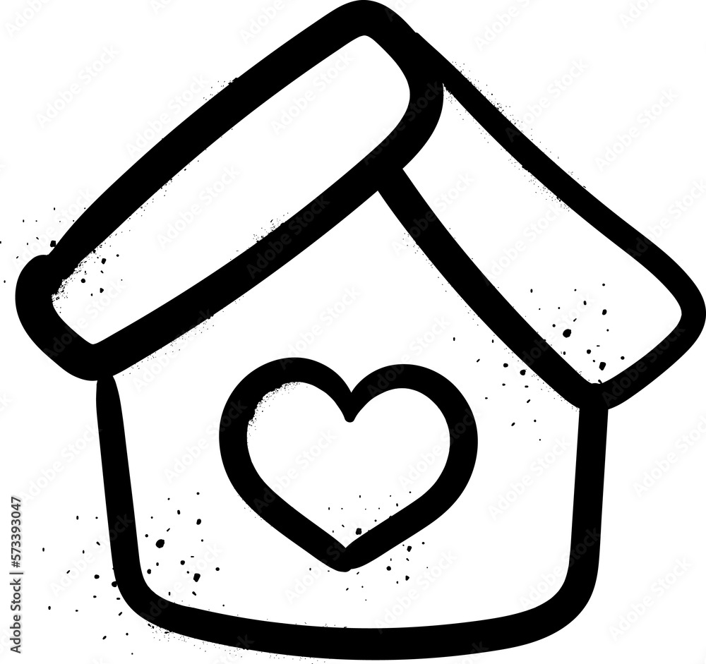 Valentine heart element doodle Valentine heart element doodle