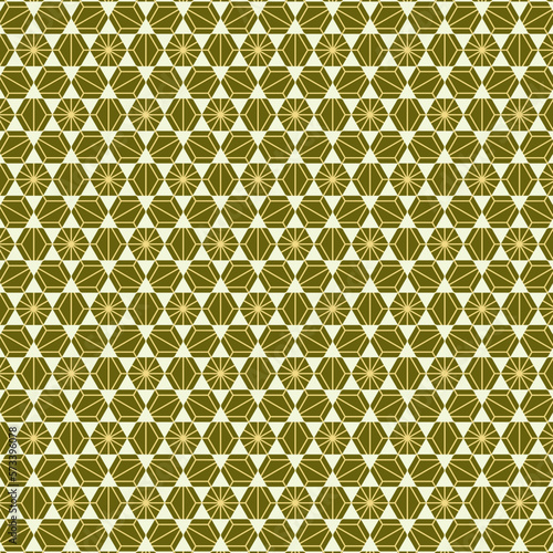 日本風伝統模様背景☆うろこ☆