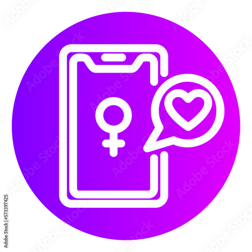 smartphone gradient icon