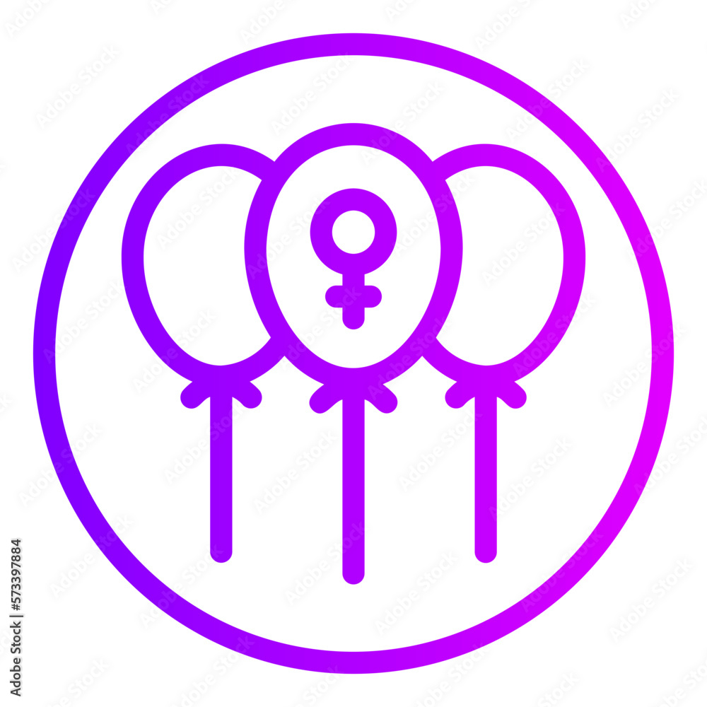 balloons gradient icon balloons gradient icon