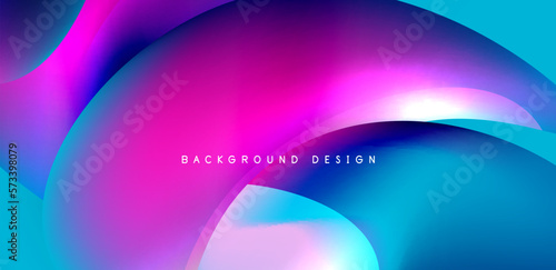 Beautiful liquid shapes with fluid colors abstract background