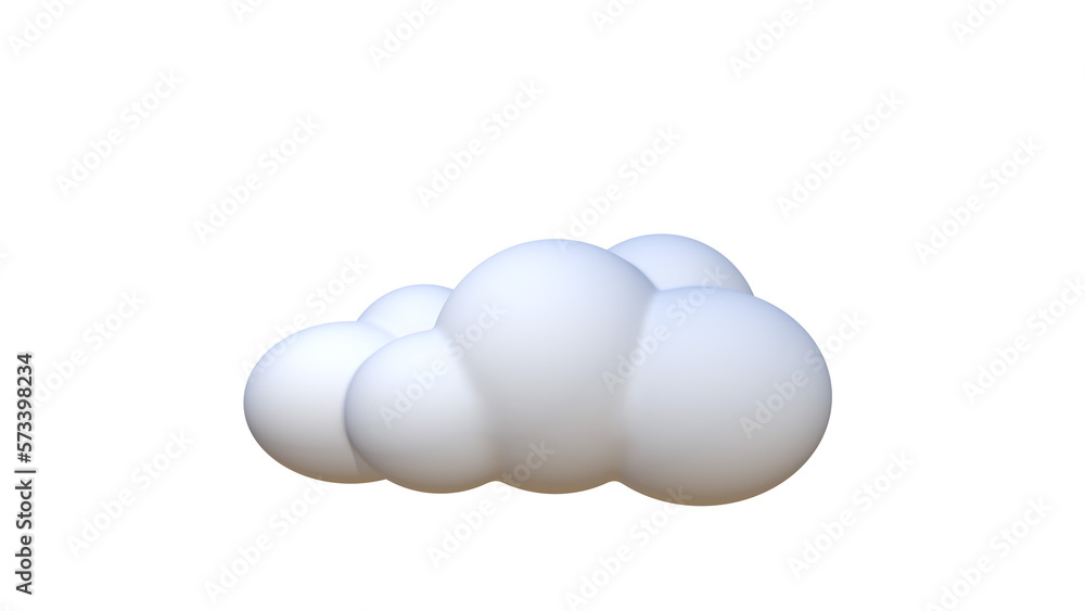 White 3d clouds isolated. Render soft rounds cartoon fluffy cloud icon. 3d cloud. White 3d clouds isolated. Render soft rounds cartoon fluffy cloud icon. 3d cloud.