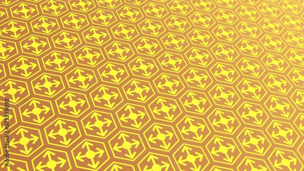 animated abstract pattern with geometric elements in golden yellow tones gradient background animated abstract pattern with geometric elements in golden yellow tones gradient background