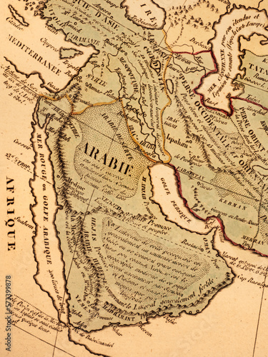 古地図　アラビア半島 photo