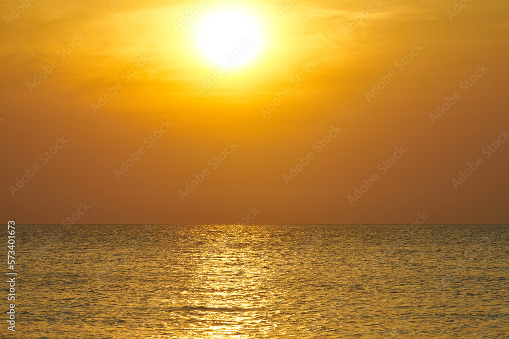 sun set on black sea scene