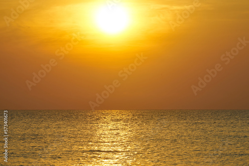 sun set on black sea scene