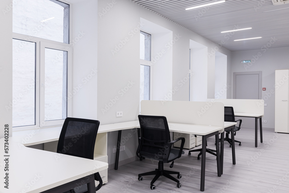 Empty office after renovation with new furniture Empty office after renovation with new furniture