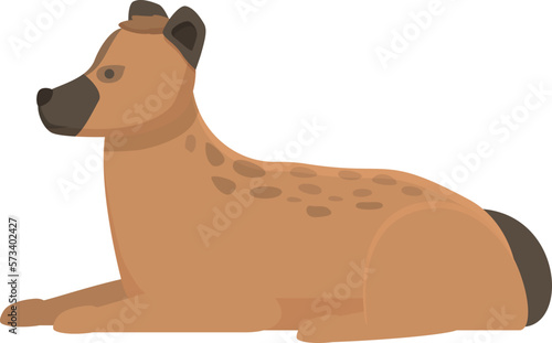 Big hyena icon cartoon vector. Wild animal. Nature predator