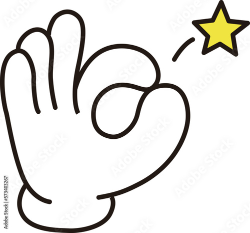 手　ハンドサイン　OK