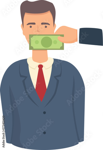 Pr lobbyist icon cartoon vector. Meeting money. Lobby persuade