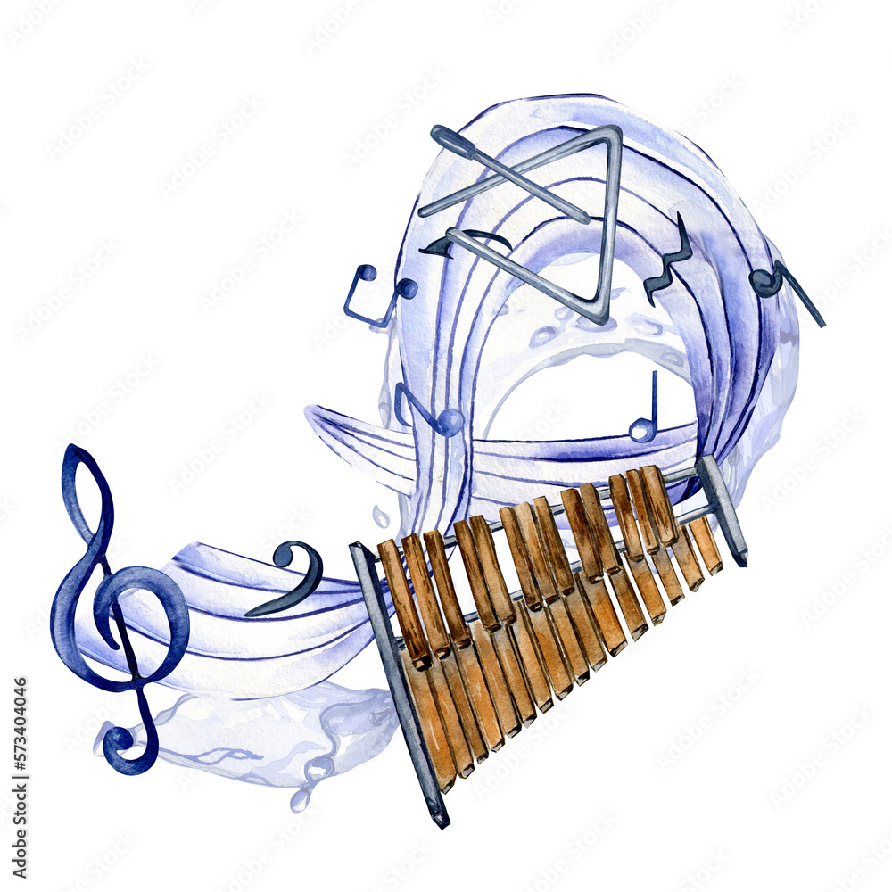 Triangle Instrumentsketch Triangle Instrument Drawing