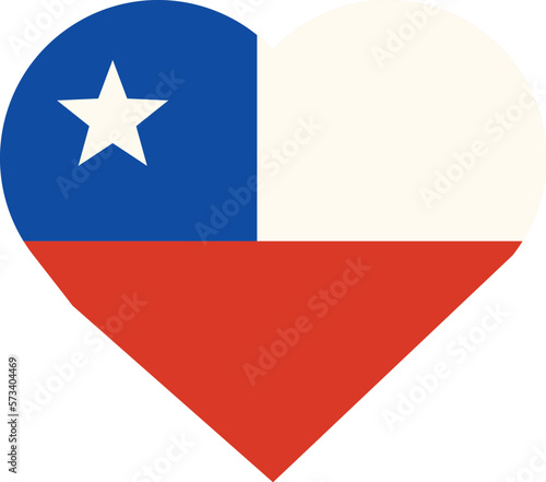 Free Download Chile heart flag icon cartoon vector. National travel. Easter island - GFXLoad