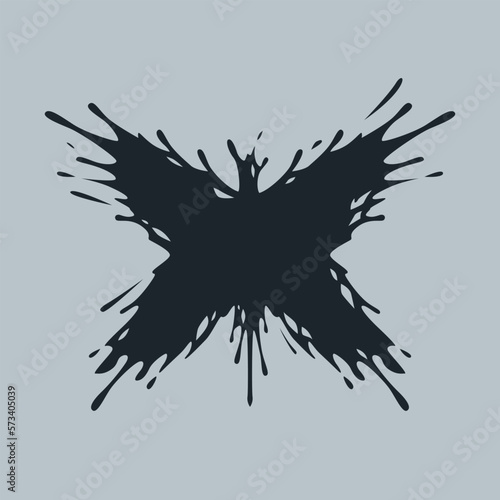 Splash black Butterfly art design