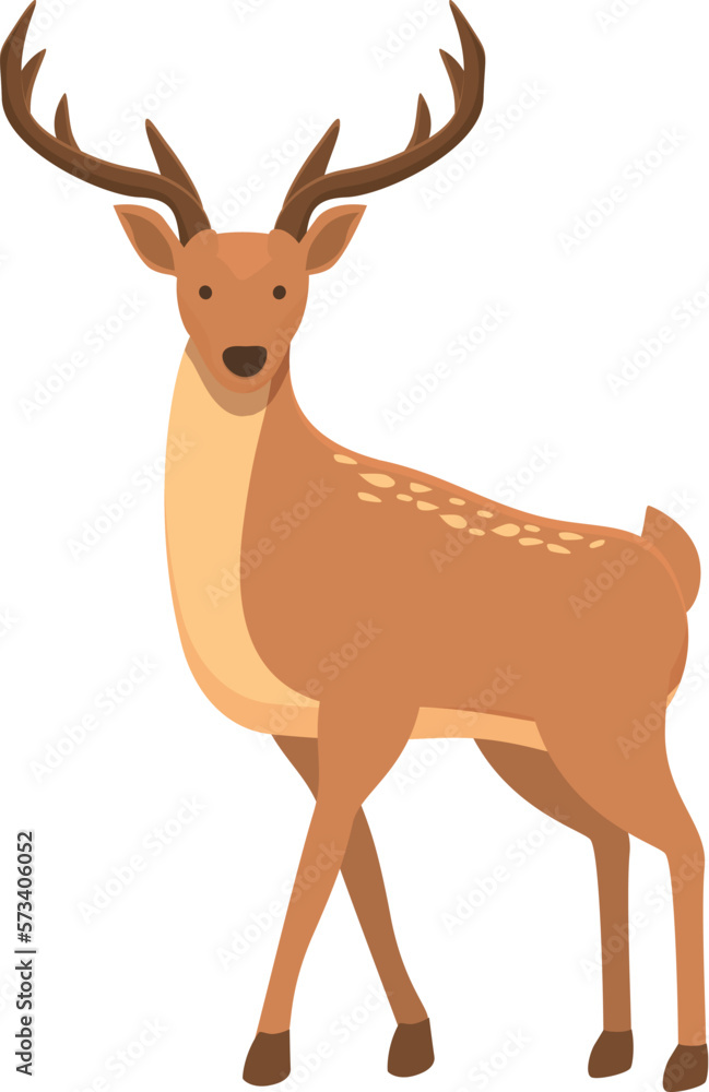 Deer icon cartoon vector. Forest animal. Zoo mammal Deer icon cartoon vector. Forest animal. Zoo mammal