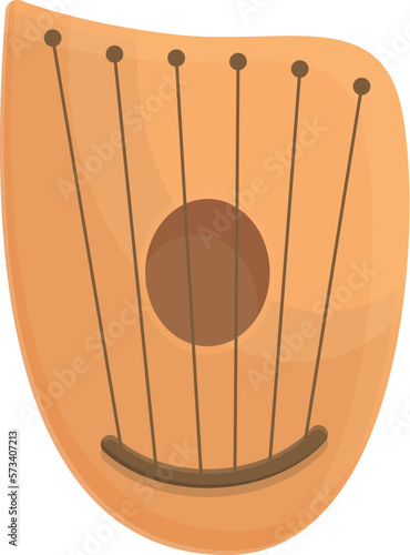 Finland gusli icon cartoon vector. Chord instrument. Retro music