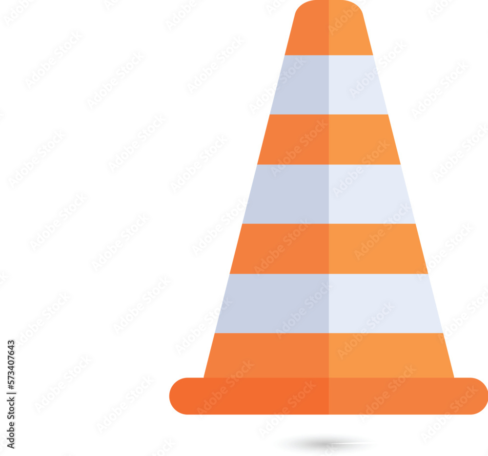 Traffic cone barrier cones divide the protective zone Traffic cone barrier cones divide the protective zone