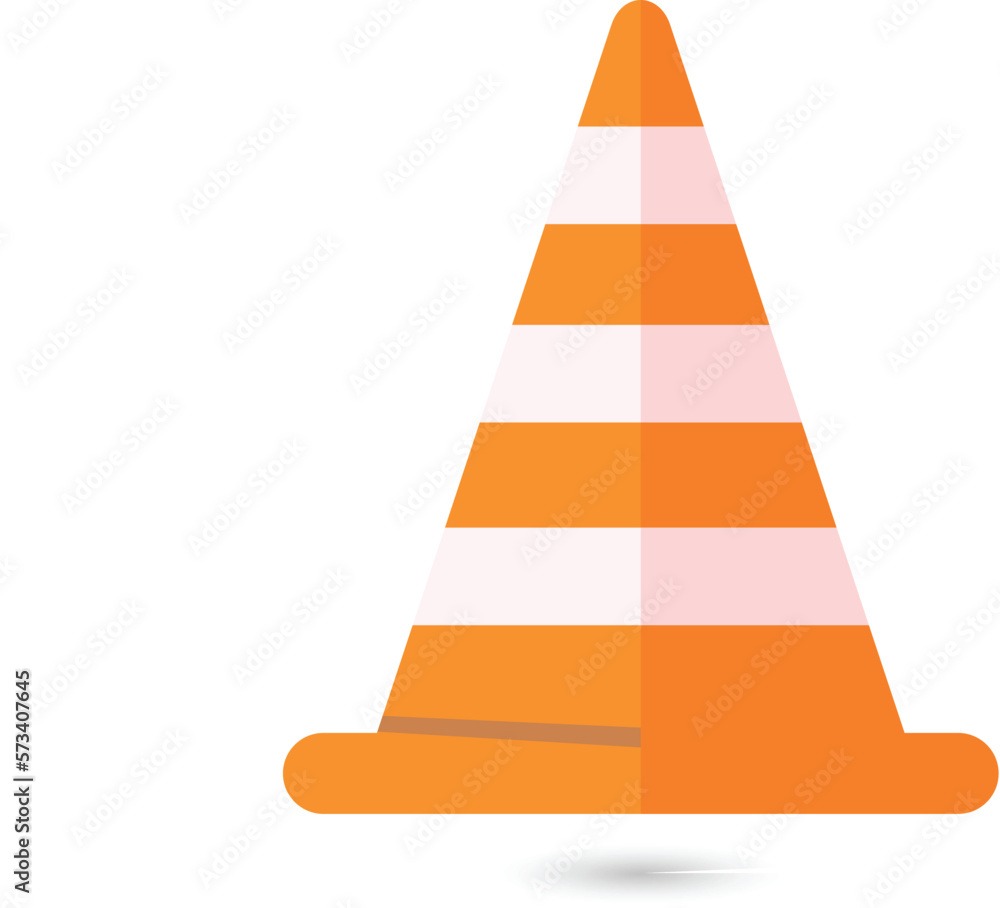 Traffic cone barrier cones divide the protective zone Traffic cone barrier cones divide the protective zone