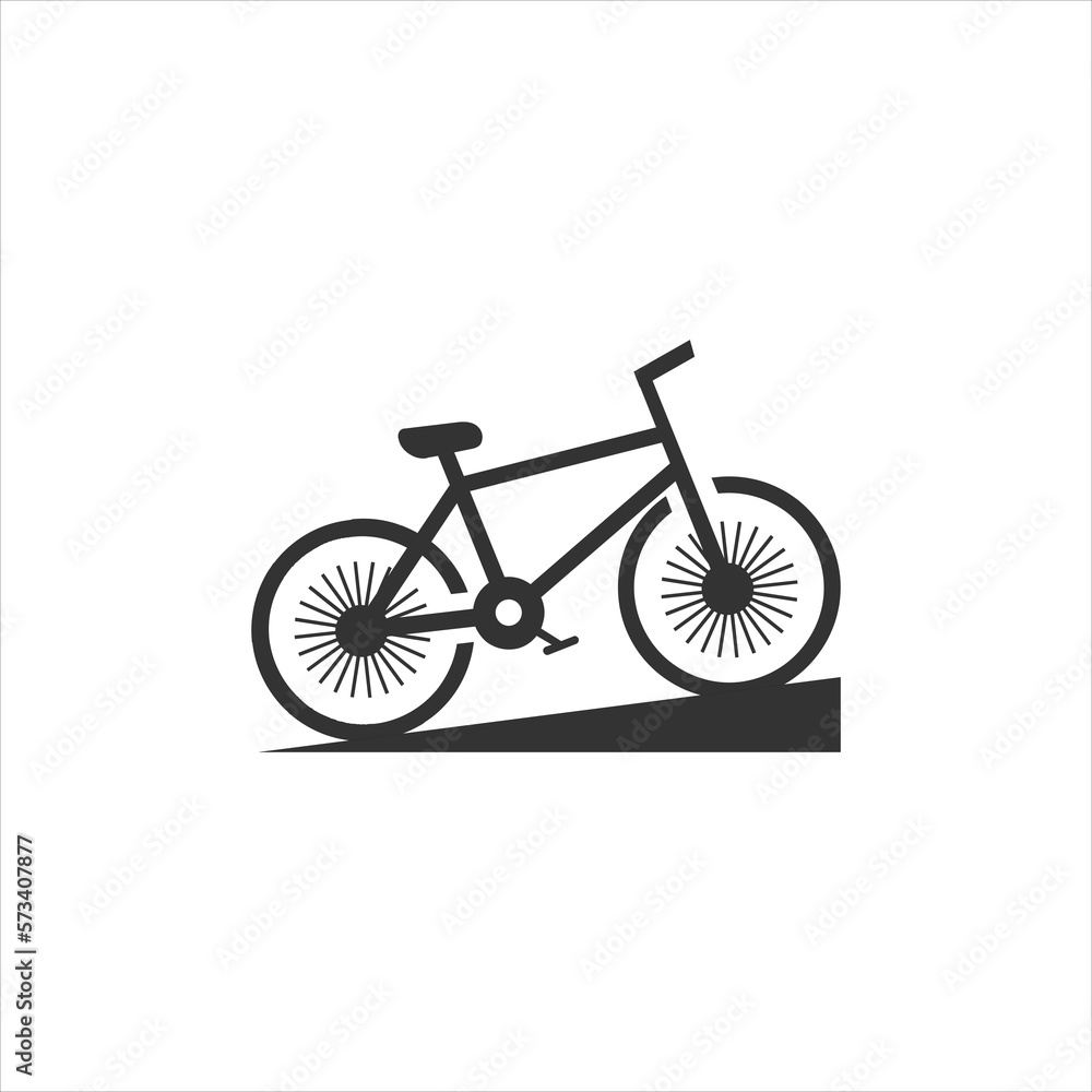 Simple Modern Line Art Bicycle Sillhouette Simple Modern Line Art Bicycle Sillhouette