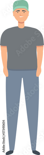 Trucker icon cartoon vector. Driver cap. Truck man