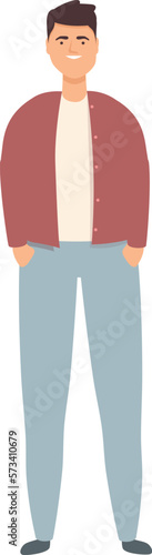 Trucker driver icon cartoon vector. Man delivery. Male industry