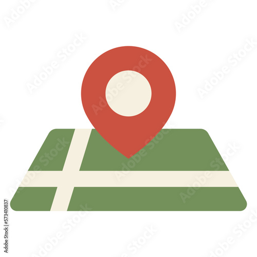 location map flat icon