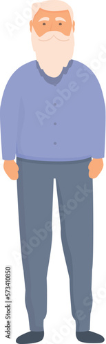 Old trucker icon cartoon vector. Cap man. Male truck