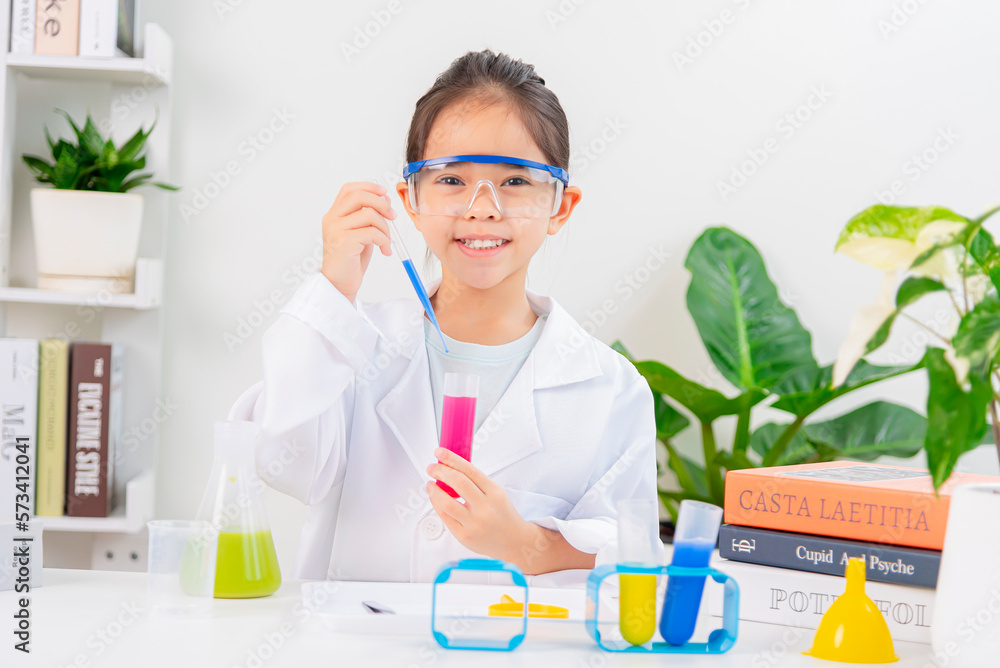 Asia little girl science Asia little girl science