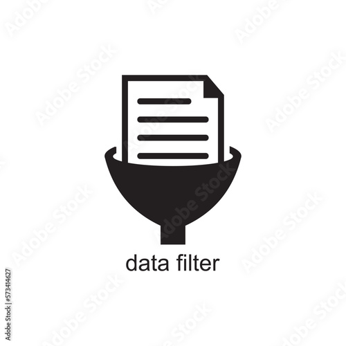 data filter icon , database icon