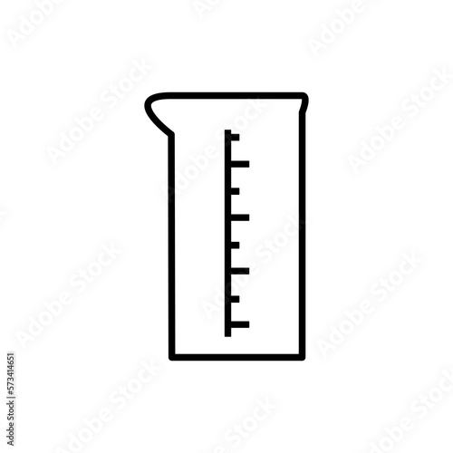 Chemistry science laboratory outline vector icon. Pharmacy and chemistry, education and science elements and equipment 