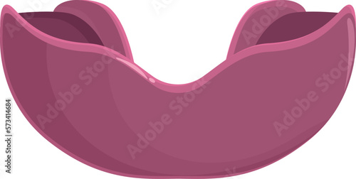 Mouth guard icon cartoon vector. Dental sport. Boxing sport