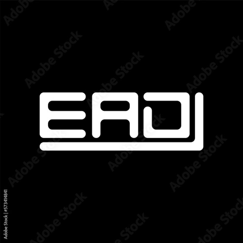 EAD letter logo creative design with vector graphic, EAD simple and modern logo.