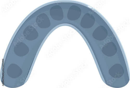Mouthguard appliance icon cartoon vector. Dental sport. Boxing storage