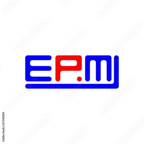 EPM letter logo creative design with vector graphic, EPM simple and modern logo. photo