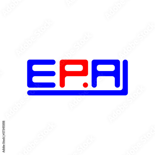 EPA letter logo creative design with vector graphic, EPA simple and modern logo.