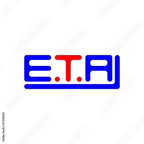 ETA letter logo creative design with vector graphic, ETA simple and modern logo.
