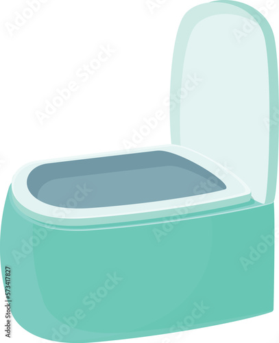 Baby pot icon cartoon vector. Toilet potty. Lavatory plastic
