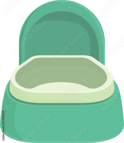 Seat potty icon cartoon vector. Baby toilet. Empty wc