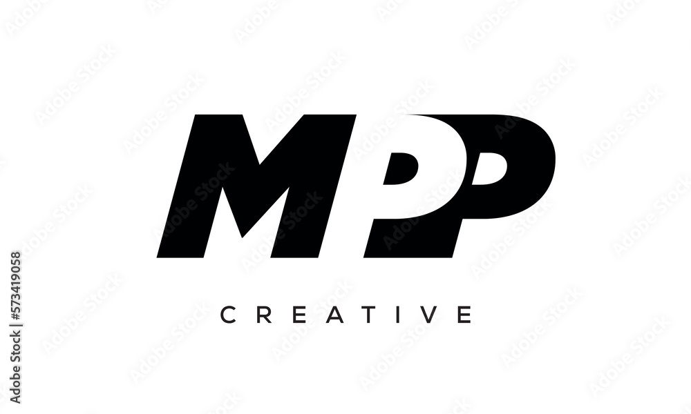 MPP letters negative space logo design. creative typography monogram vector MPP letters negative space logo design. creative typography monogram vector