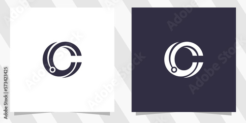 Photos letter cc c logo design