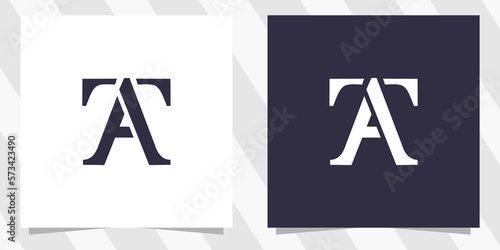 letter ta at logo design