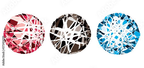 破壊、割れるイメージのベクターイラスト