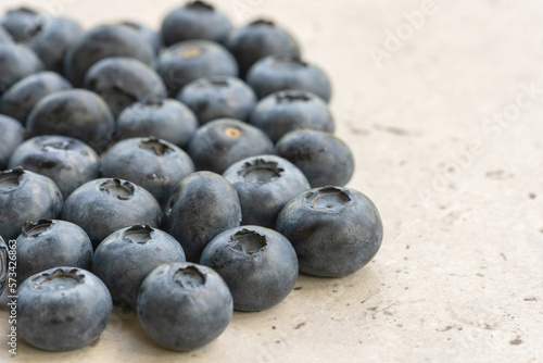 Fresh blueberries fruits on the table